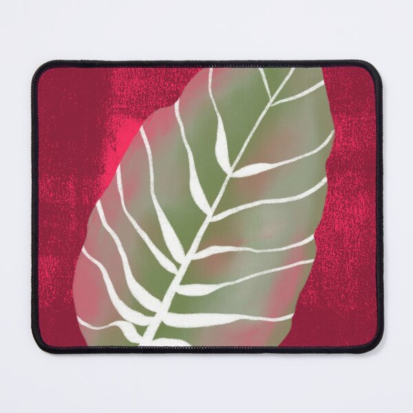 Item preview, Red Tropical Monstera Leaf Art Print designed and sold by altastudio.