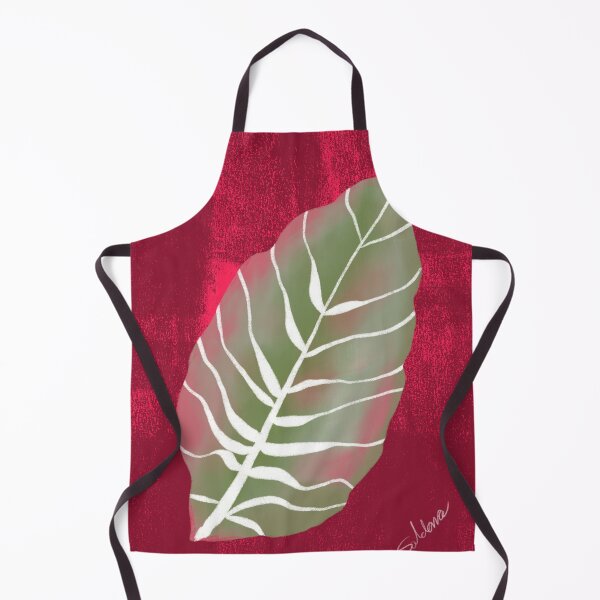 Item preview, Red Tropical Monstera Leaf Art Print designed and sold by altastudio.