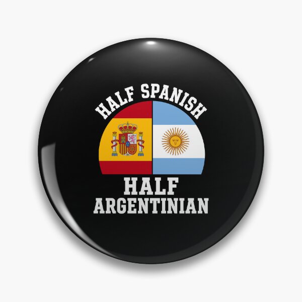 Item preview, Half Spanish Half Argentinian Spain Argentina Heritage Flag designed and sold by DarylPope.