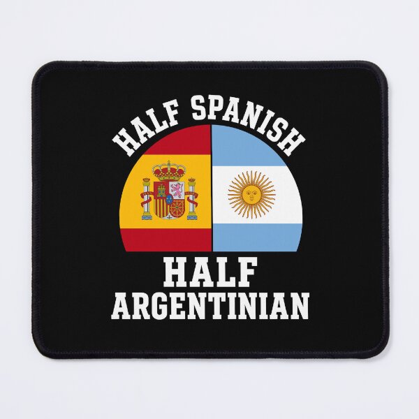 Item preview, Half Spanish Half Argentinian Spain Argentina Heritage Flag designed and sold by DarylPope.