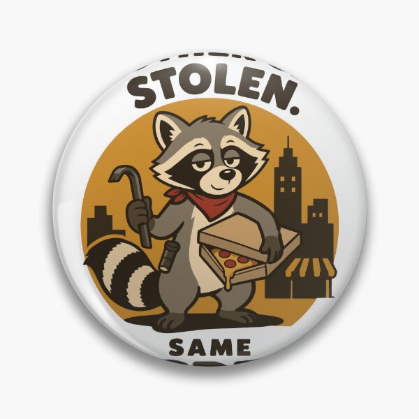 Item preview, Pizza Thief Raccoon Suspect designed and sold by ANALOG MISCHIEF.
