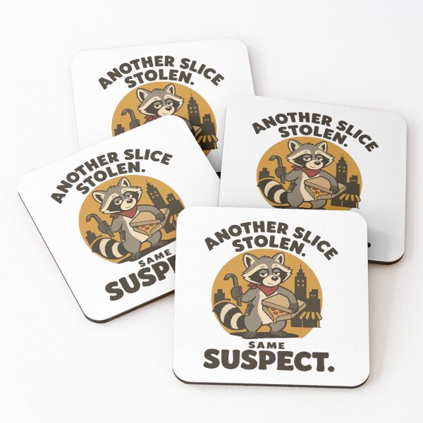 Item preview, Pizza Thief Raccoon Suspect designed and sold by ANALOG MISCHIEF.
