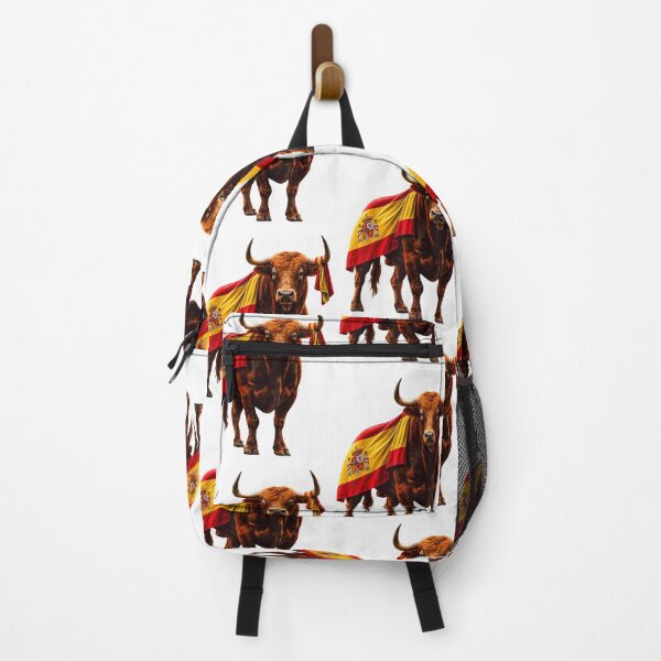 Item preview, Spanish Fighting Bull with Spain Flag Patriotic designed and sold by DarylPope.