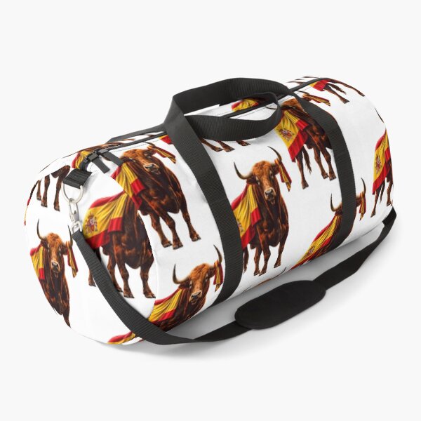 Item preview, Spanish Fighting Bull with Spain Flag Patriotic designed and sold by DarylPope.