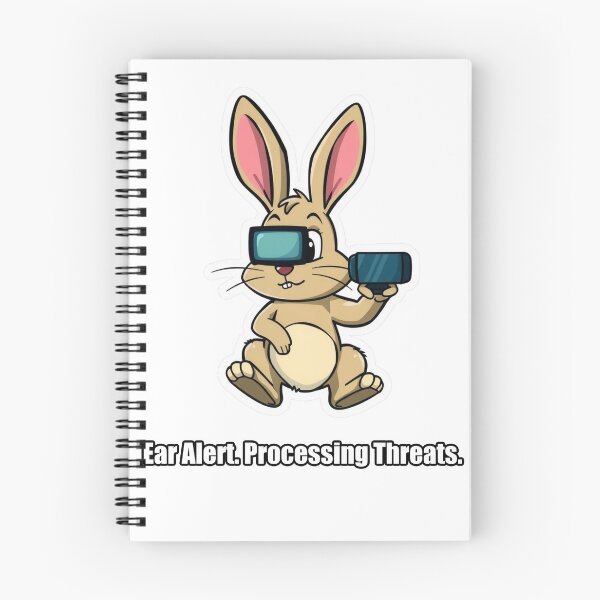 Item preview, Rabbit - Ear Alert Processing Threats - Funny Rabbit Gift designed and sold by pawdrops.