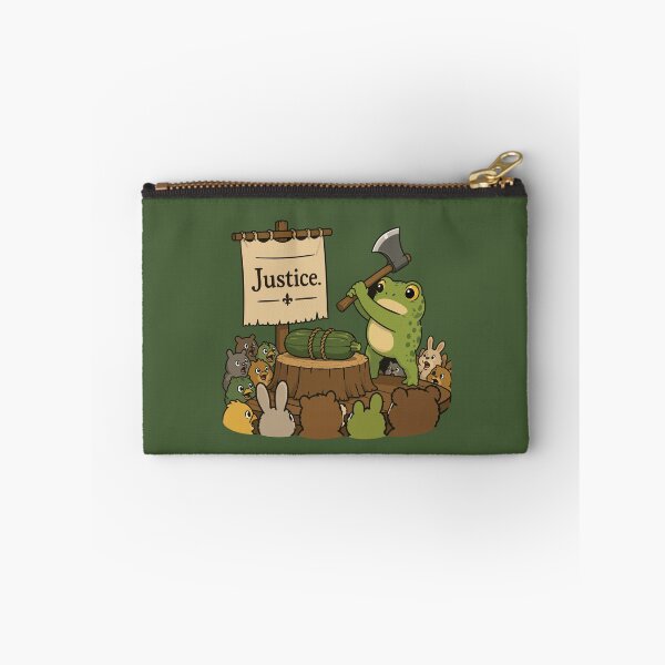 Item preview, Justice Funny Horror Frog Sticker – Zucchini Trial Cartoon designed and sold by SimplePoDesign.