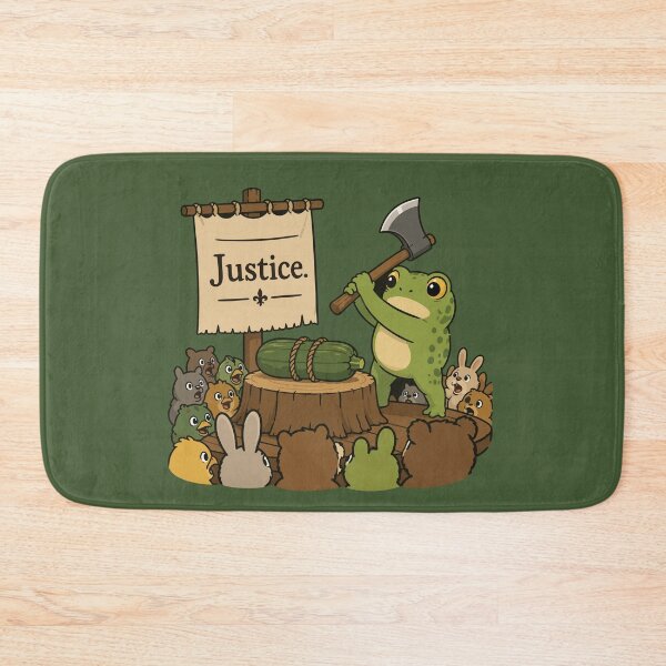 Item preview, Justice Funny Horror Frog Sticker – Zucchini Trial Cartoon designed and sold by SimplePoDesign.