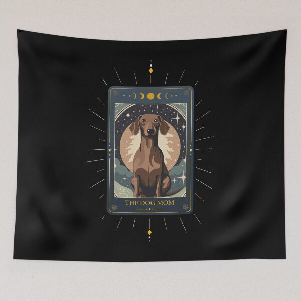 Item preview, Funny Chocolate and Tan Dachshund Tarot Card Dog Mothers Day Mom designed and sold by rafaeltto.