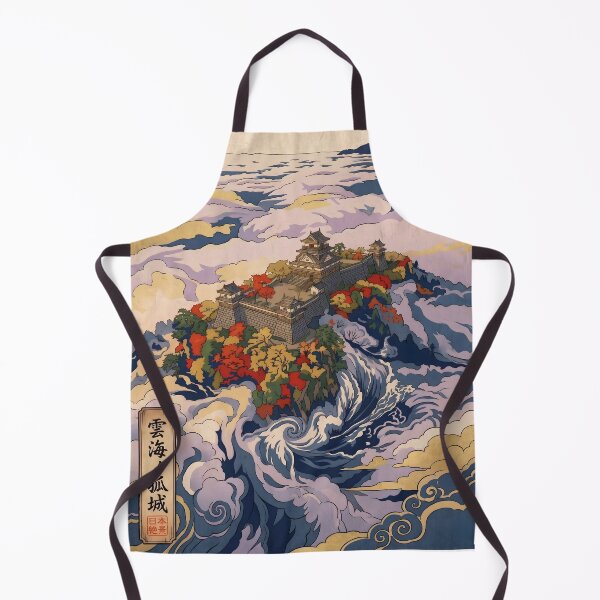 Item preview, Ukiyo-e Japanese Sky Castle Sea of Clouds designed and sold by conohitoAI-ArtGallery.