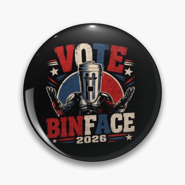 Item preview, Vote Bin Face 2026 Political Satire Election Humor Voter Statement designed and sold by SkeletonsDanger.