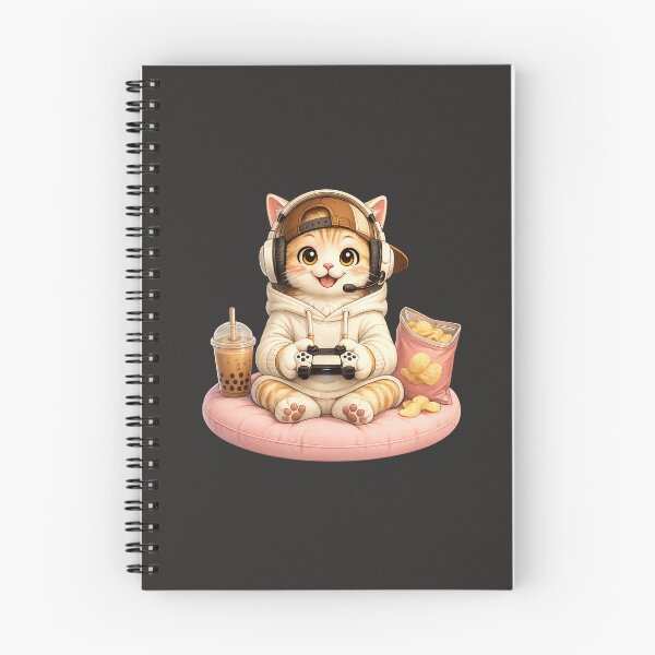 Item preview, Next-Gen Gaming Kitty – Cute Tech Cartoon Illustration designed and sold by annenambiro.