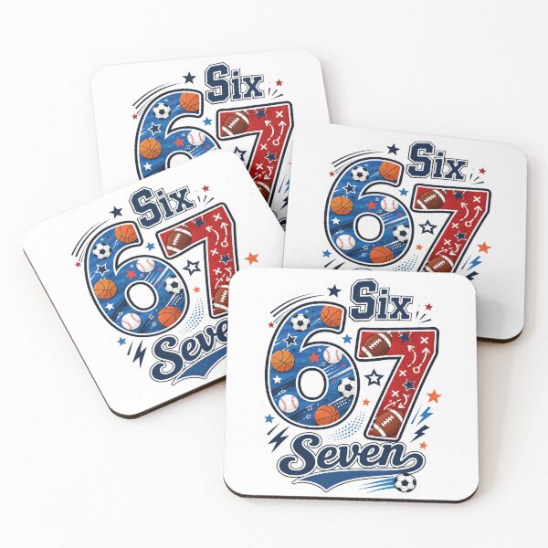 Item preview, Fun 6 7 design with sports design designed and sold by Sendgoodvibes.