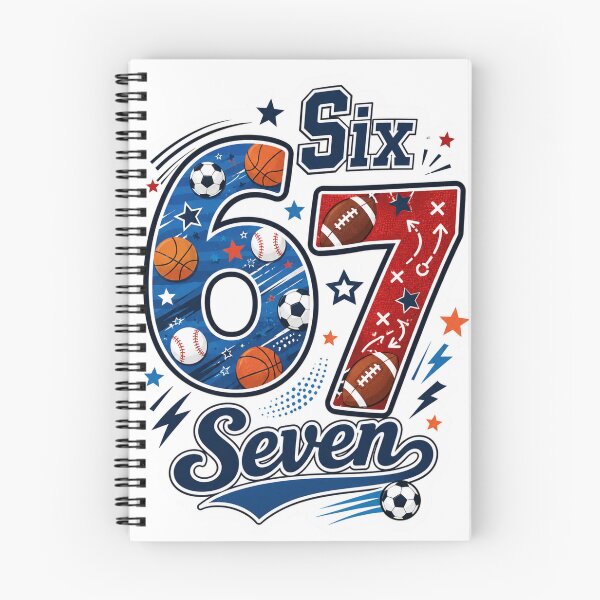 Item preview, Fun 6 7 design with sports design designed and sold by Sendgoodvibes.