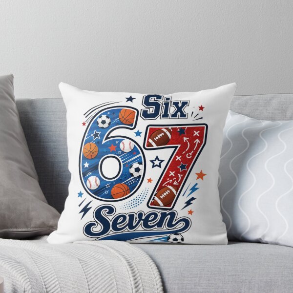 Item preview, Fun 6 7 design with sports design designed and sold by Sendgoodvibes.