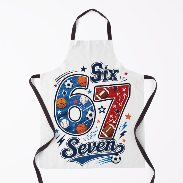 Item preview, Fun 6 7 design with sports design designed and sold by Sendgoodvibes.