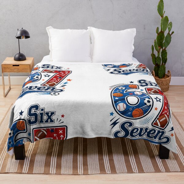 Item preview, Fun 6 7 design with sports design designed and sold by Sendgoodvibes.