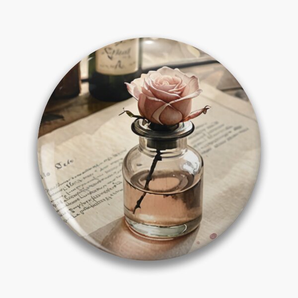 Item preview, Art - Faded Flower and Old Book, Melancholic Atmosphere of a Bygone Study designed and sold by Reverso-Design.