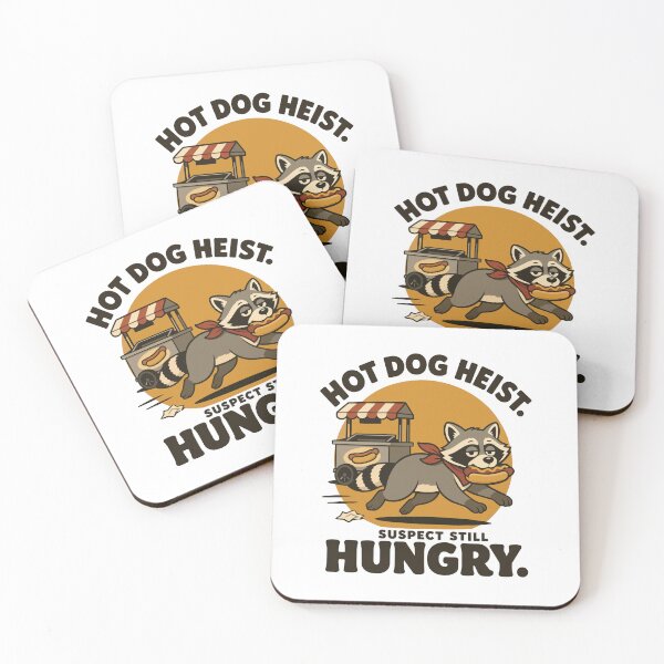 Item preview, Who stole the hot dog? The suspect is getting away—and somehow, it is still hungry. designed and sold by ANALOG MISCHIEF.