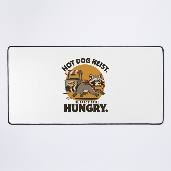 Item preview, Who stole the hot dog? The suspect is getting away—and somehow, it is still hungry. designed and sold by ANALOG MISCHIEF.