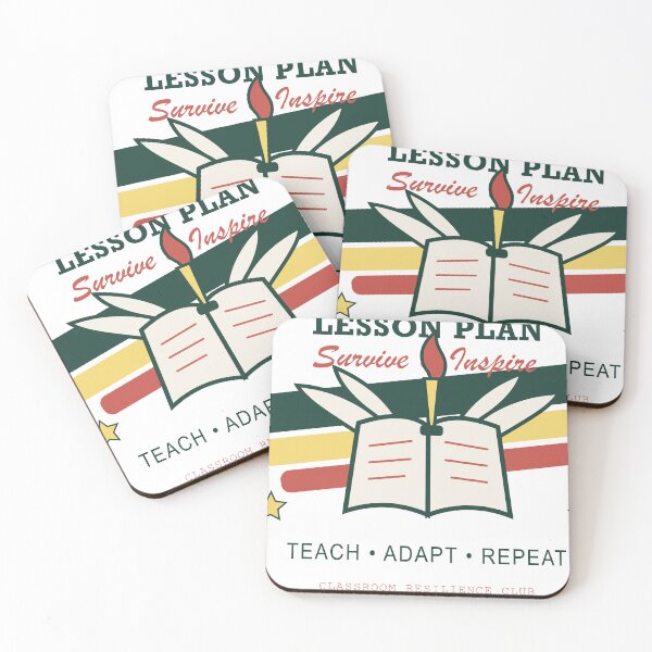 Item preview, Lesson Plan: Survive and Inspire – Retro Teacher Design designed and sold by FlamoArt.