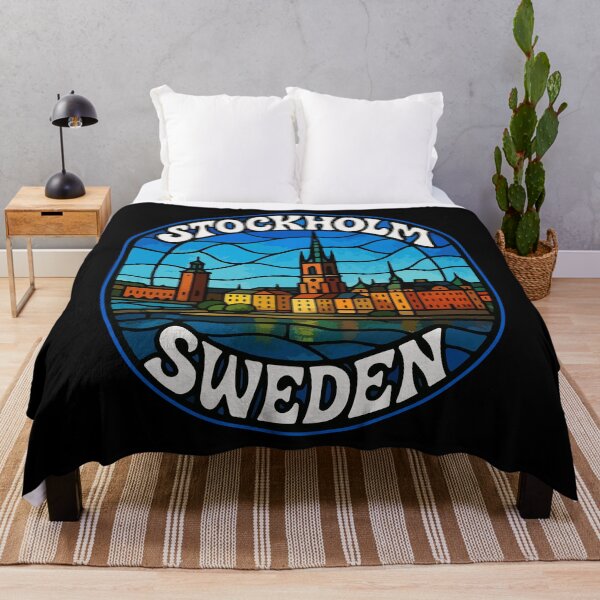 Item preview, Stockholm Sweden Stained Glass Travel designed and sold by TomFrontierArt.