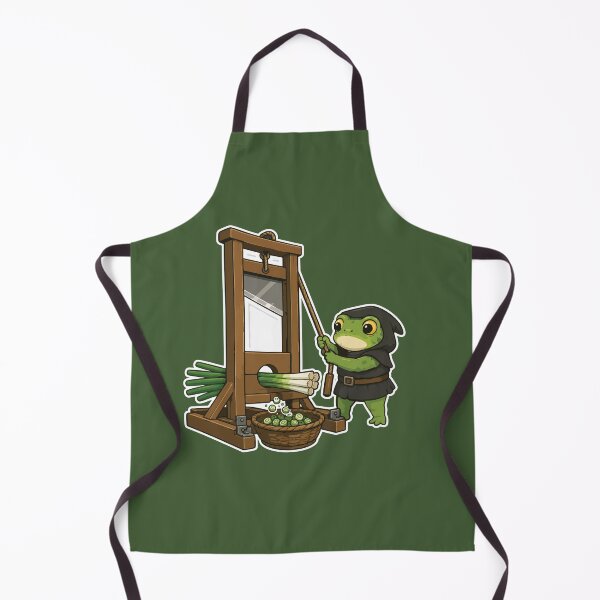 Item preview, French Revolution Frog Sticker – Guillotine Green Onion Cartoon designed and sold by SimplePoDesign.