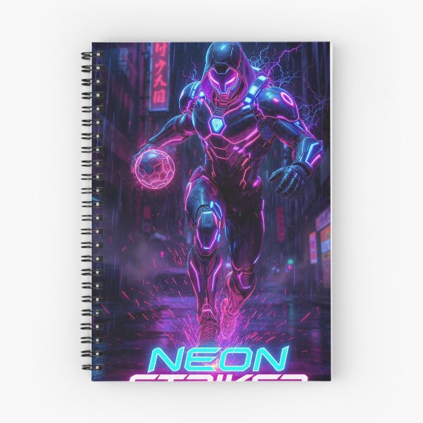 Item preview, Neon Striker Cyberpunk Soccer Athlete designed and sold by LegendCourt.