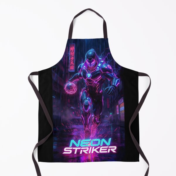 Item preview, Neon Striker Cyberpunk Soccer Athlete designed and sold by LegendCourt.