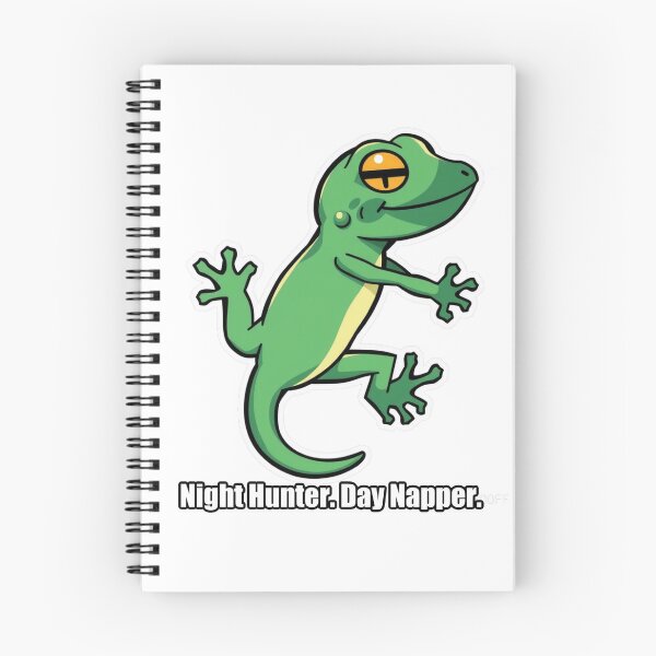 Item preview, Gecko - Night Hunter Day Napper - Funny Gecko Gift designed and sold by pawdrops.