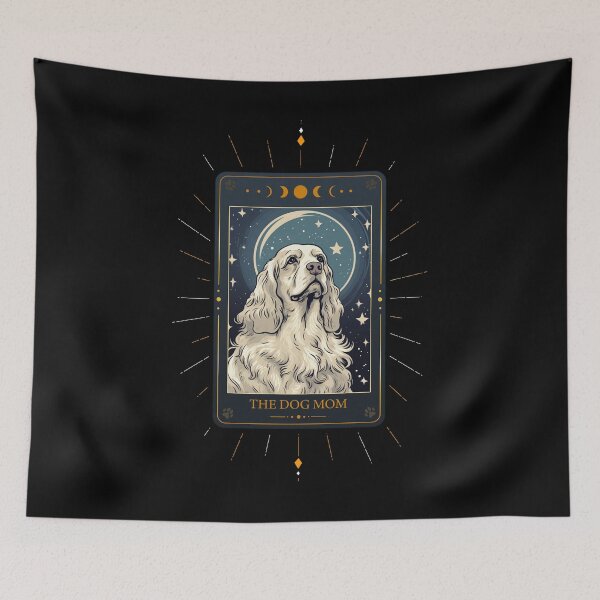 Item preview, Funny Clumber Spaniel Tarot Card Dog Mothers Day Mom designed and sold by rafaeltto.