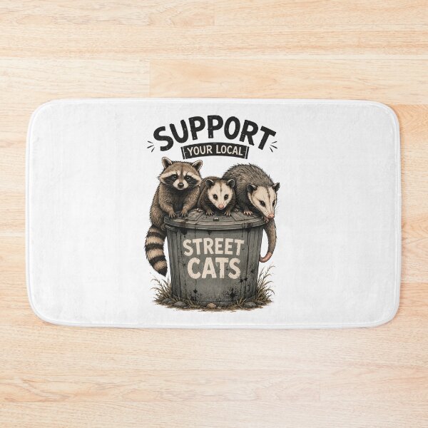 Item preview, Support Your Local Street Cats Raccoon Opossum Skunk Shirt | Funny Trash Panda Meme designed and sold by Doodle ⭐⭐⭐⭐⭐.