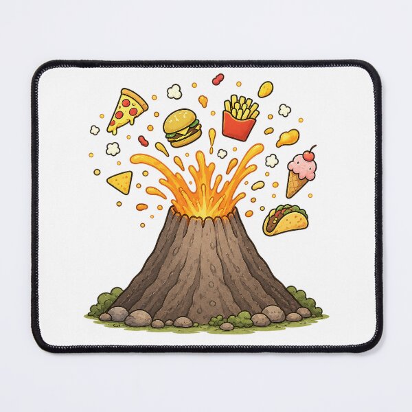 Item preview, Cute Fast Food Volcano designed and sold by VitSArt.