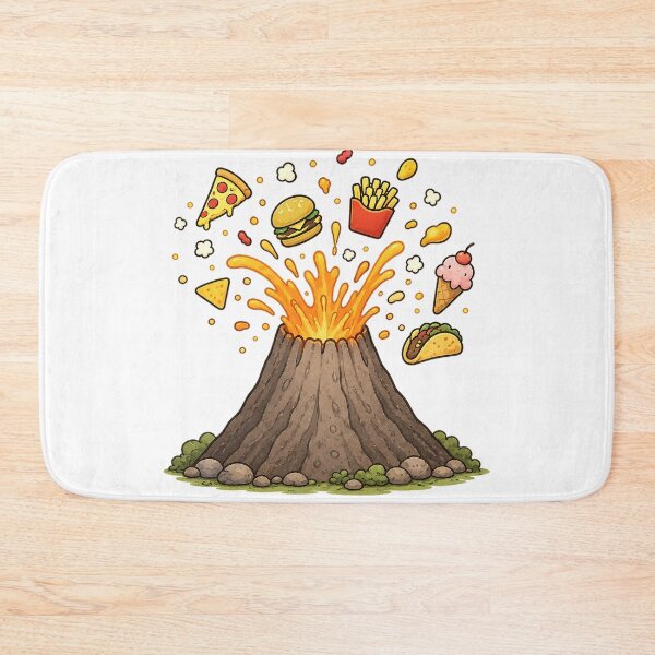 Item preview, Cute Fast Food Volcano designed and sold by VitSArt.