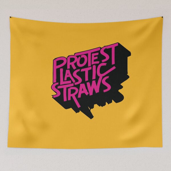 Item preview, Protest Plastic Straws (v2) designed and sold by BlueRockDesigns.