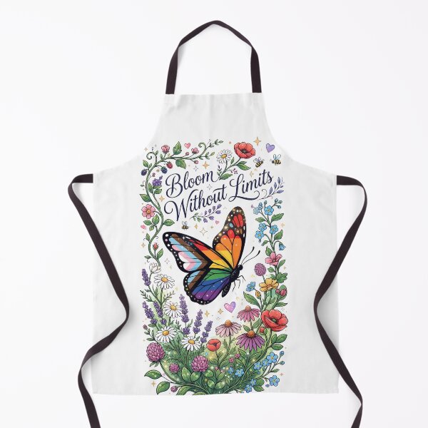 Item preview, Bloom Without Limits - Rainbow Pride Butterfly Floral Art designed and sold by DesignsCreative.
