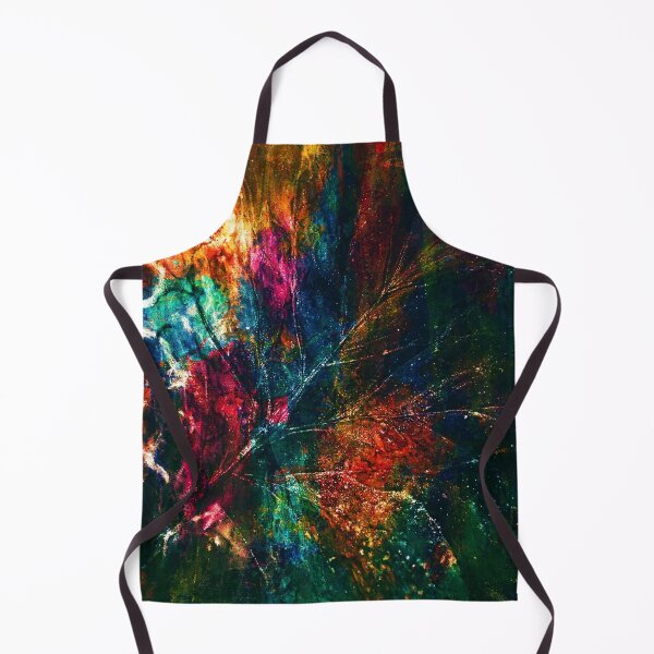 Item preview, Cosmic Autumn Leaf Watercolor Abstract Art designed and sold by WitchyBotanicaArt.
