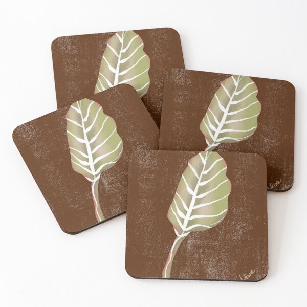 Item preview,  Earthy Brown Tropical Monstera Leaf Art Print designed and sold by altastudio.