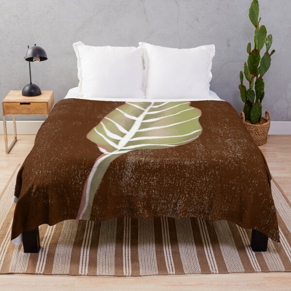 Item preview, Earthy Brown Tropical Monstera Leaf Art Print designed and sold by altastudio.