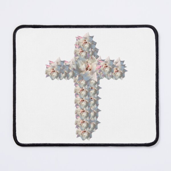 Item preview, white rose cross designed and sold by gracehopelove.