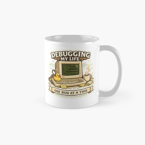 Item preview, Debugging My Life Funny Programmer Sticker | Coding Laptop Decal | Software Developer Gift designed and sold by GenZStickerHub1.