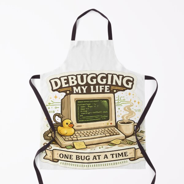 Artikelvorschau, „Debugging My Life“ – Lustiger Programmierer-Aufkleber | Laptop-Aufkleber für Programmierer | Geschenk für Softwareentwickler entworfen und verkauft von GenZStickerHub1.