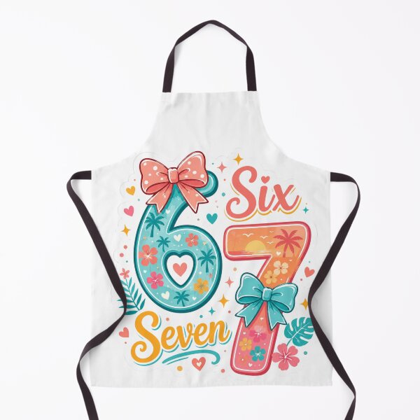 Item preview, Fun 6 7 image with tropical design designed and sold by Sendgoodvibes.
