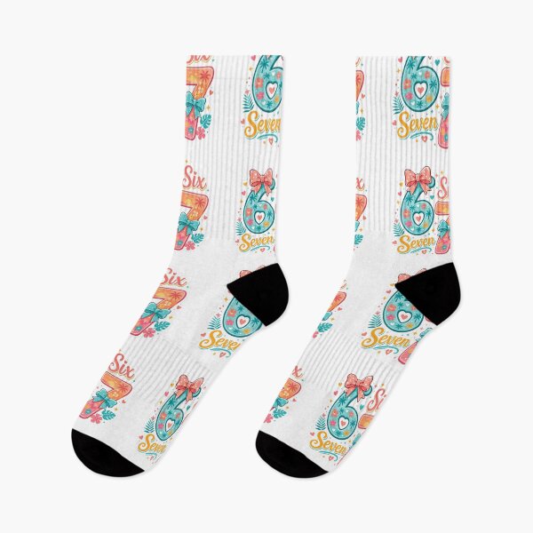 Item preview, Fun 6 7 image with tropical design designed and sold by Sendgoodvibes.