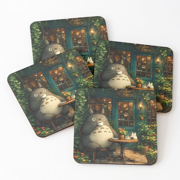 Item preview, morning tea art [[totoros's]] -%[ghiblis]%- drink aways  designed and sold by Wdanti.