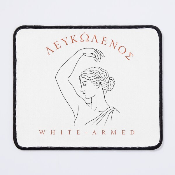 Item preview, Helen of Troy Leukolenos White Armed Line Art designed and sold by Lolik Designs.