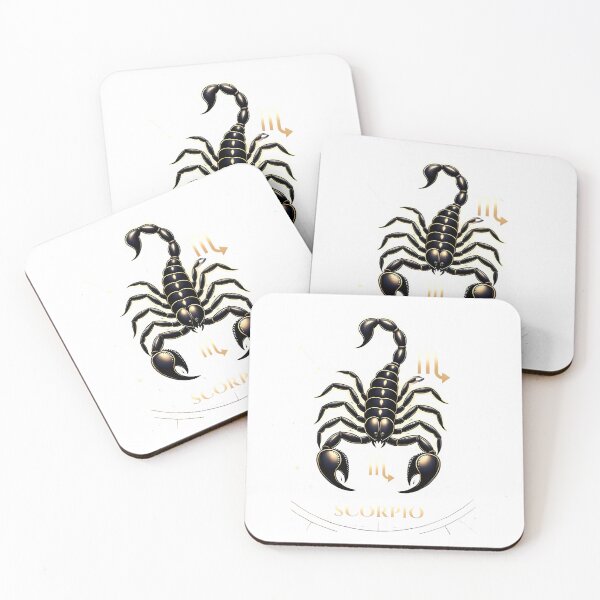 Item preview, Scorpio Black Gold Minimal Scorpion Elegant Zodiac Art designed and sold by Zodiac Celestial Art.