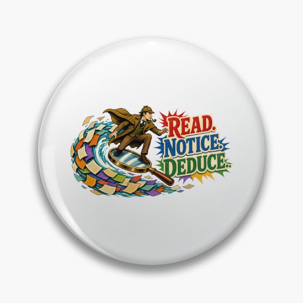 Item preview, Sherlock Holmes – Read, Notice, Deduce in Motion designed and sold by Fenay Designs.