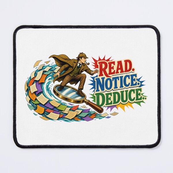 Item preview, Sherlock Holmes – Read, Notice, Deduce in Motion designed and sold by Fenay Designs.