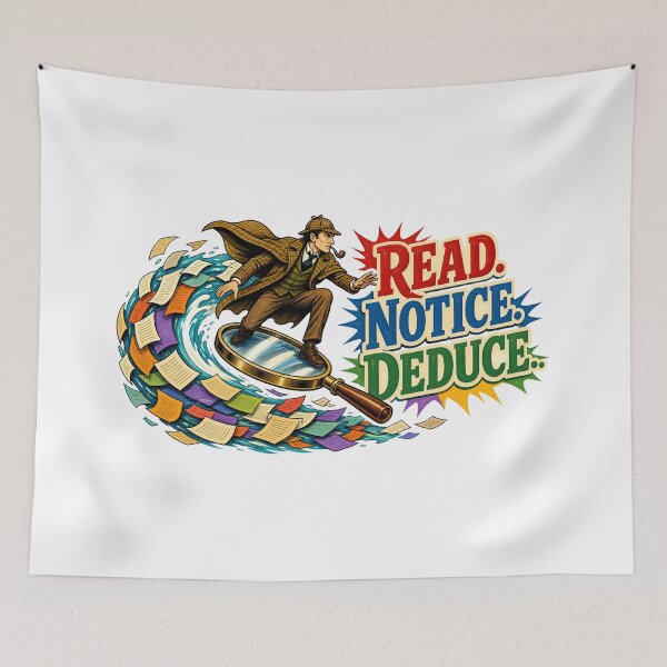 Item preview, Sherlock Holmes – Read, Notice, Deduce in Motion designed and sold by Fenay Designs.