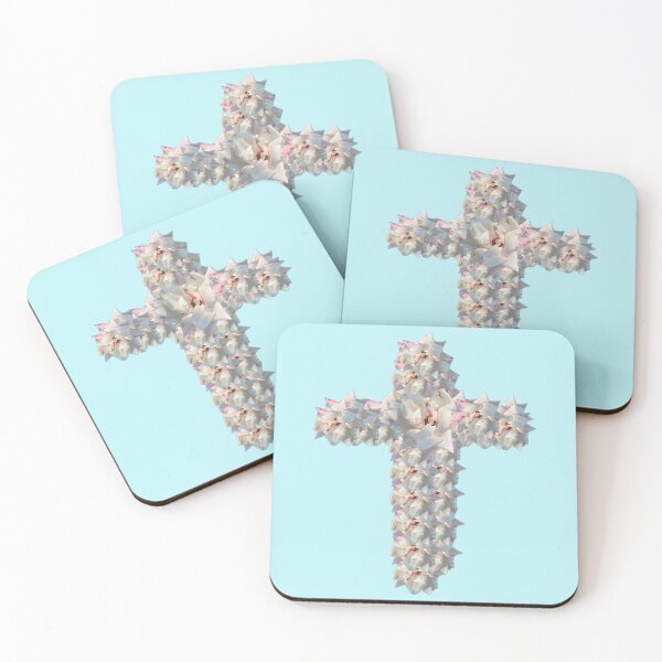Item preview, white rose cross designed and sold by gracehopelove.